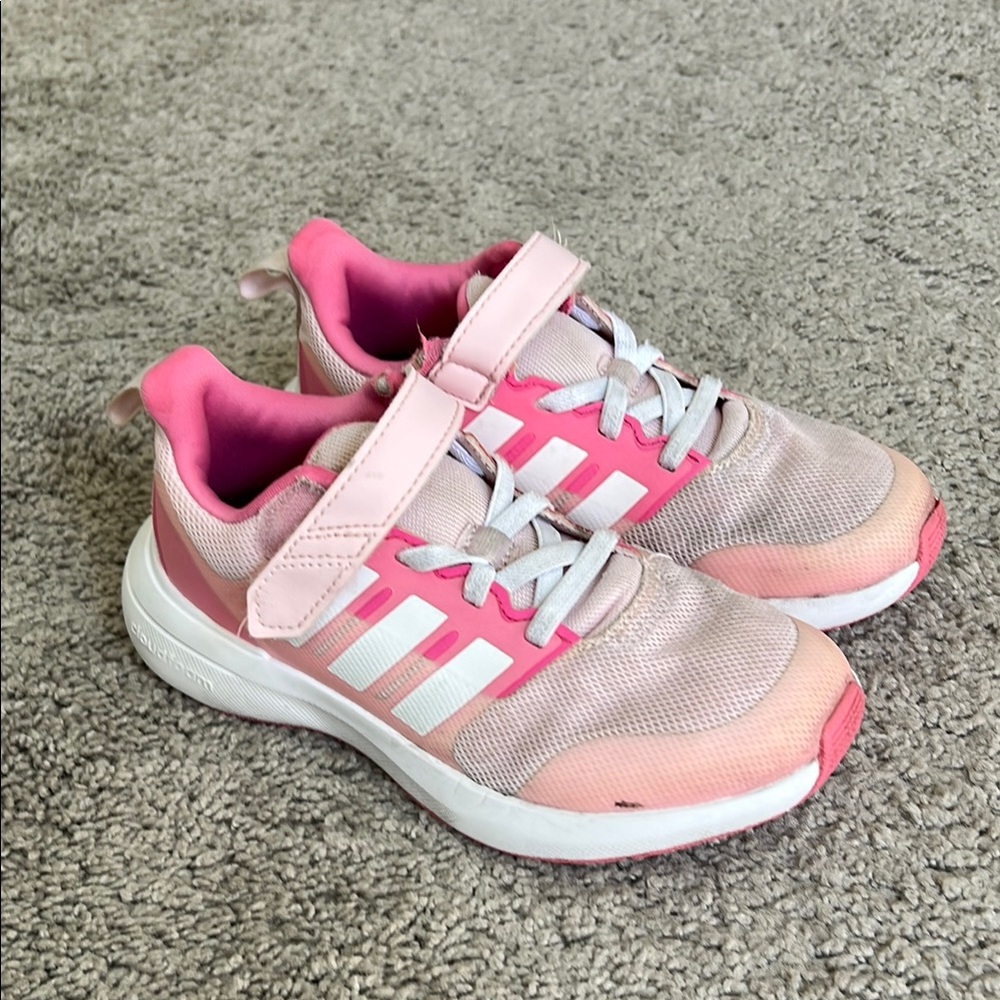 Adidas Pink and White Sneakers
